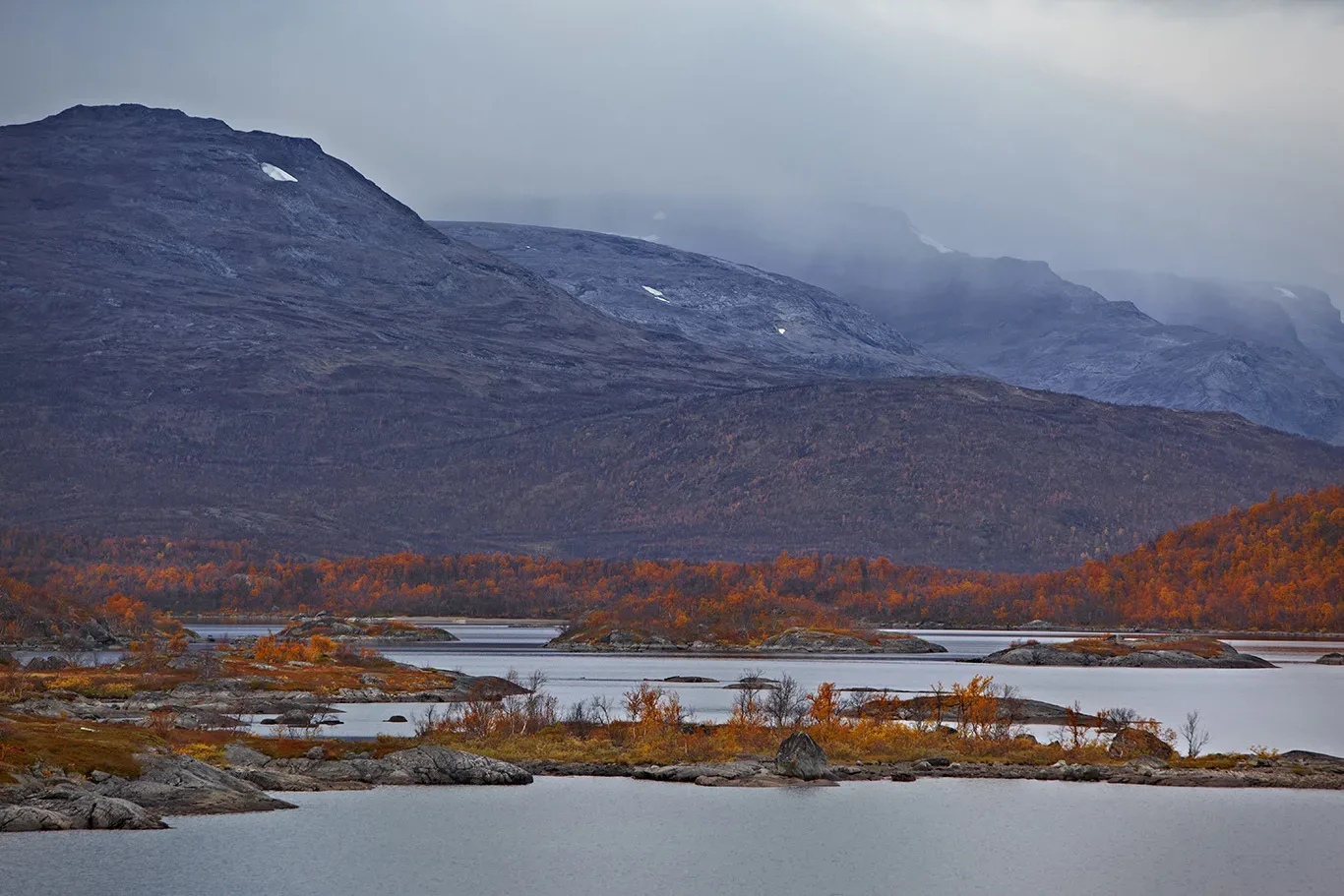 Vy över fjällmiljö