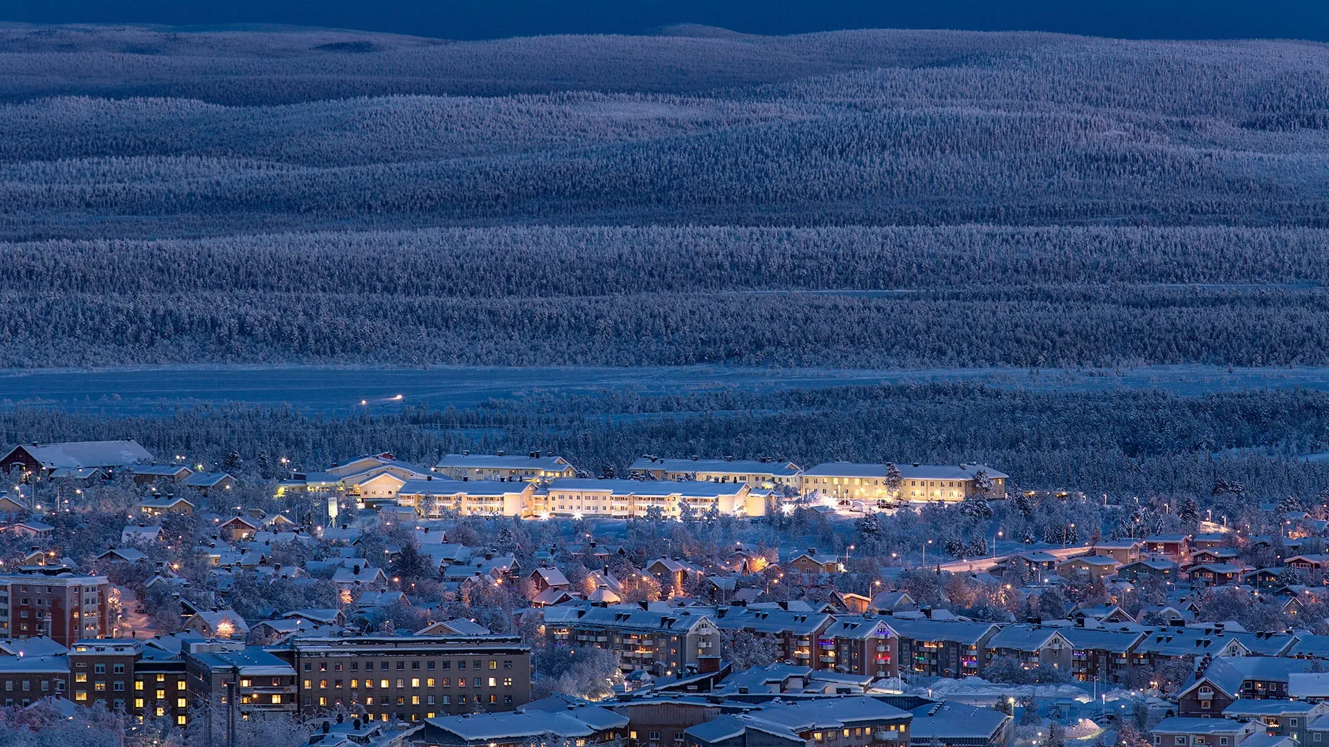 Vy över området jägarskolan