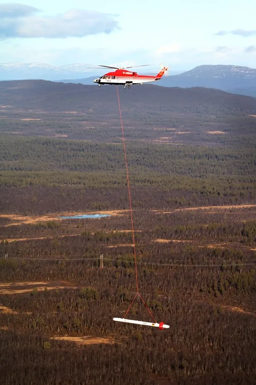 Exploration by helicopter