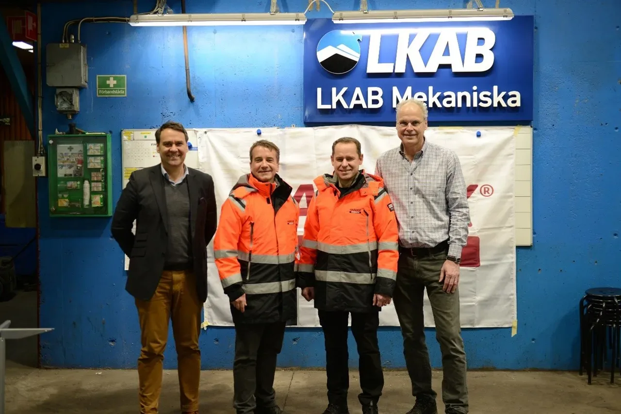 Fyra personer på rad