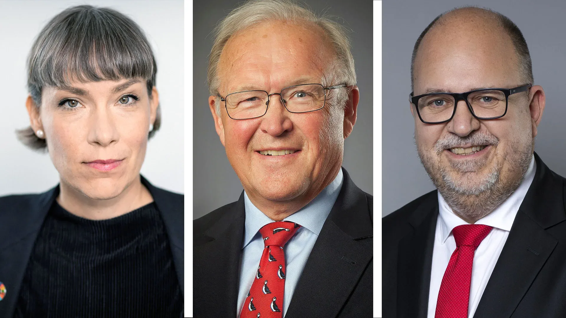 Darja Isaksson, Göran Persson och Karl-Petter Thorwaldsson