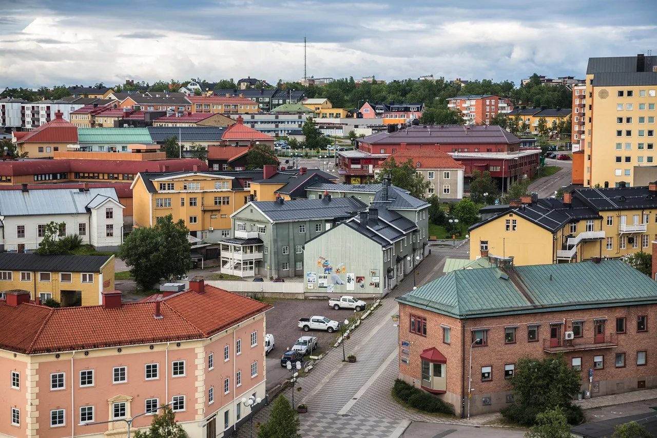 Kiruna gamla centrum.