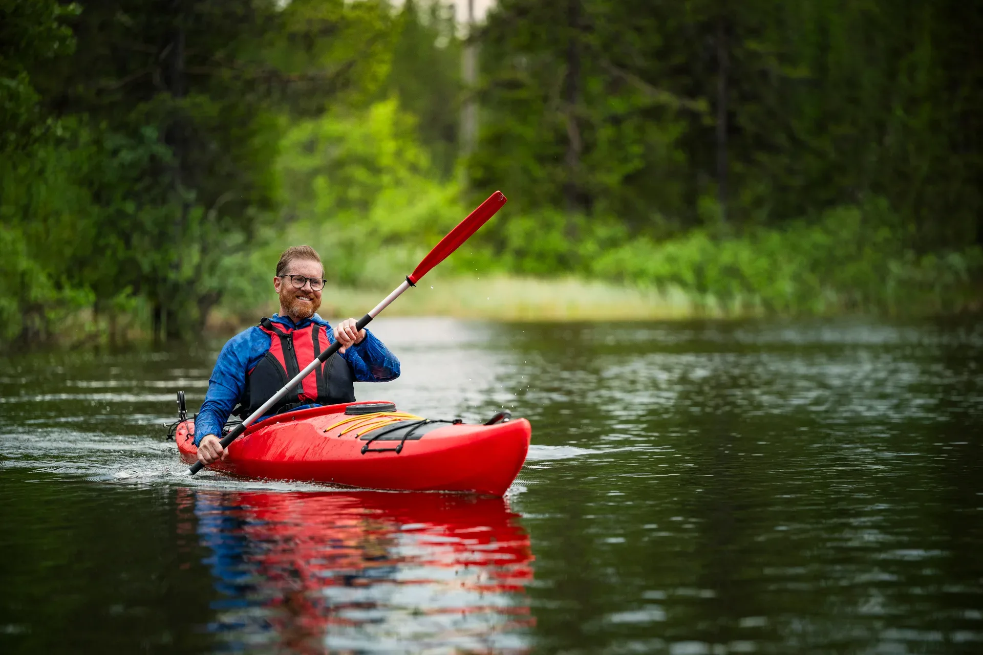 Man in kayak