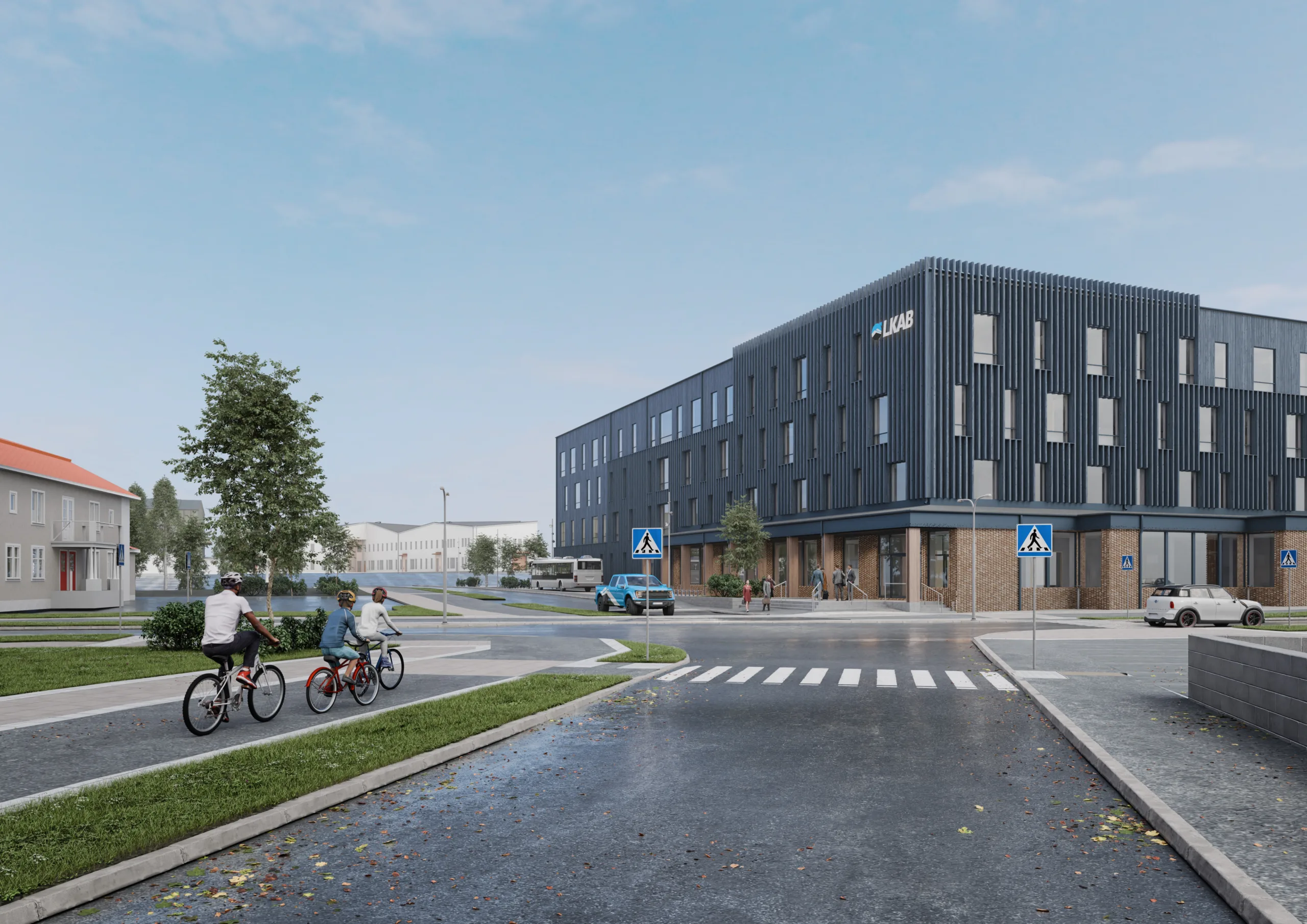 Skissbild av nytt LKAB-kontor