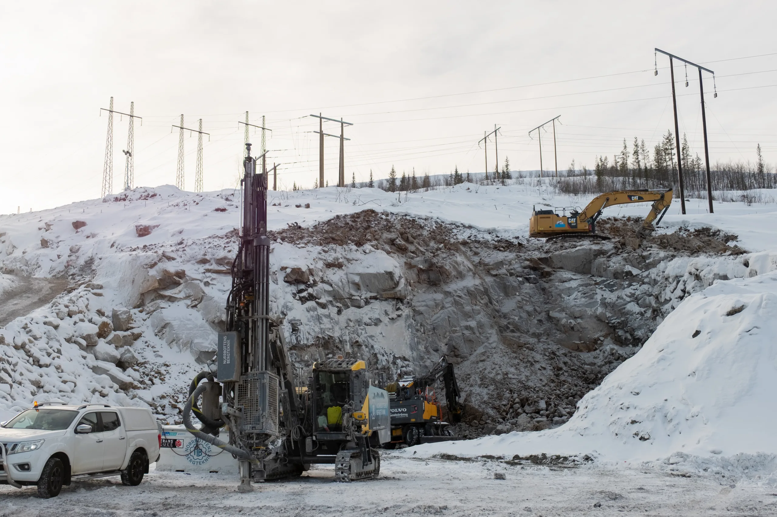 Markarbeten i vintermiljö