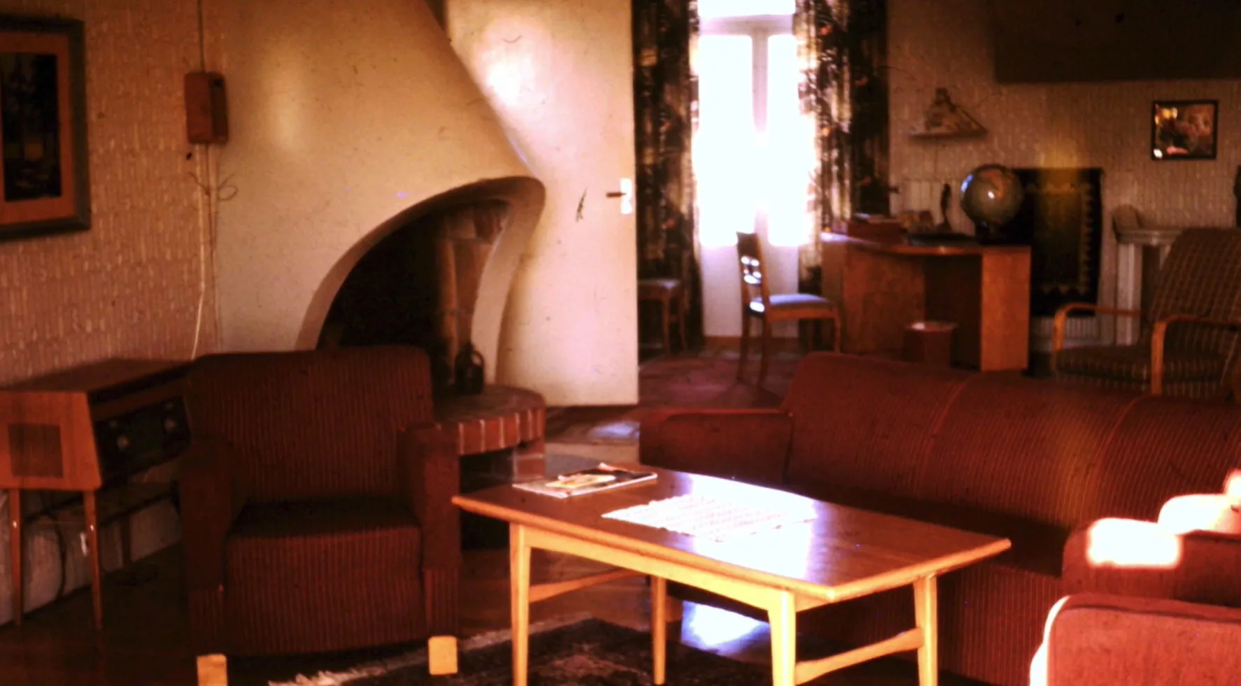 60-tals inredning i huset.
