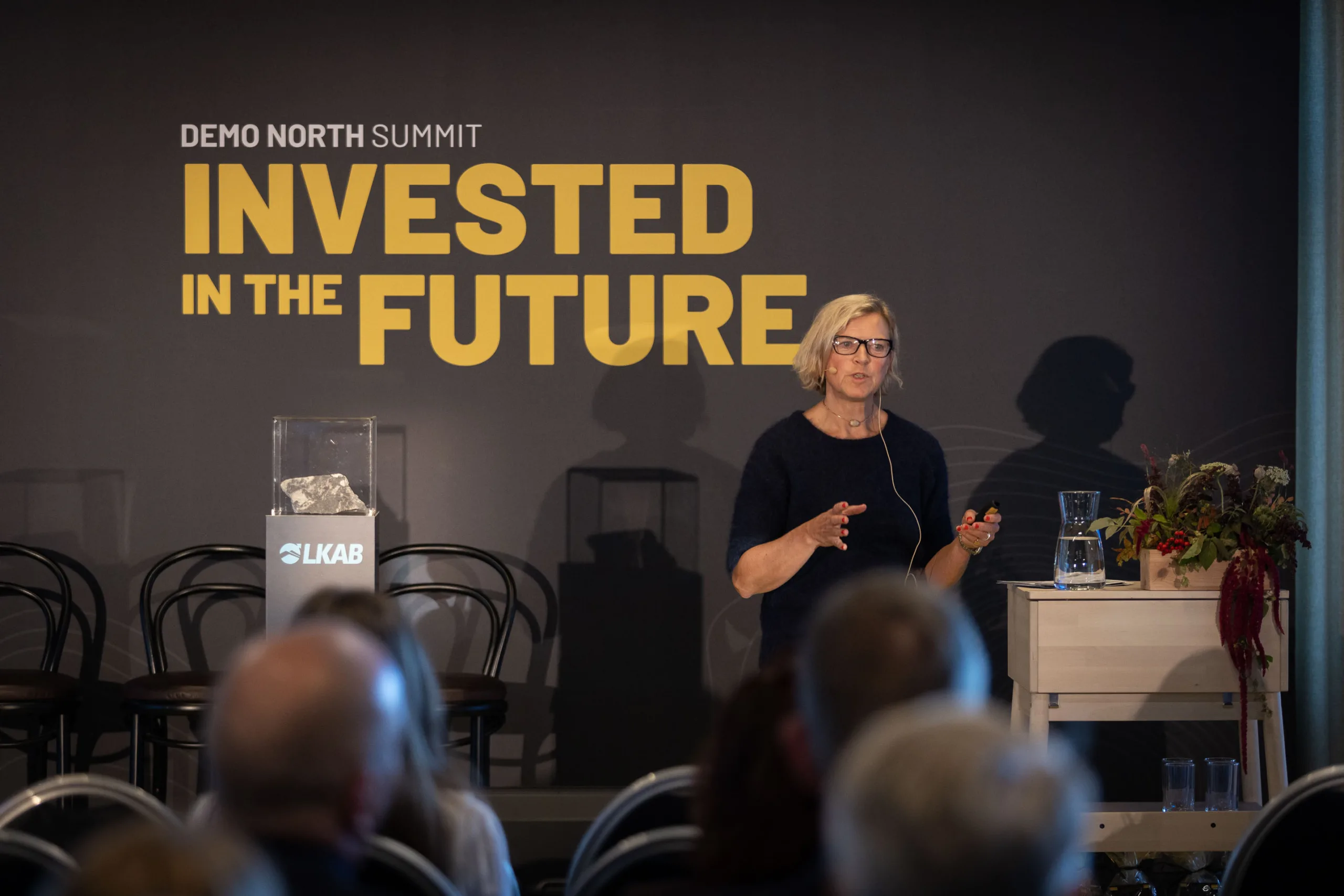 Ulrika Håkansson på scen under eventet